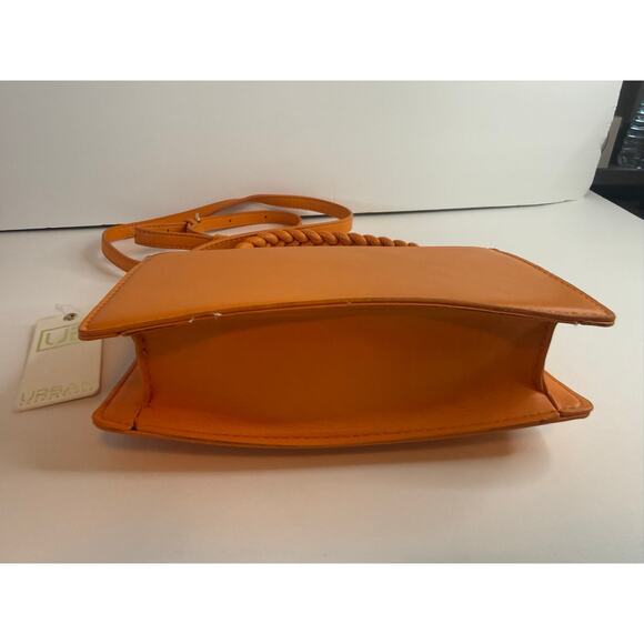 Urban Expressions Tangerine Monique Braided Top Handle Crossbody Bag - Picture 5 of 5